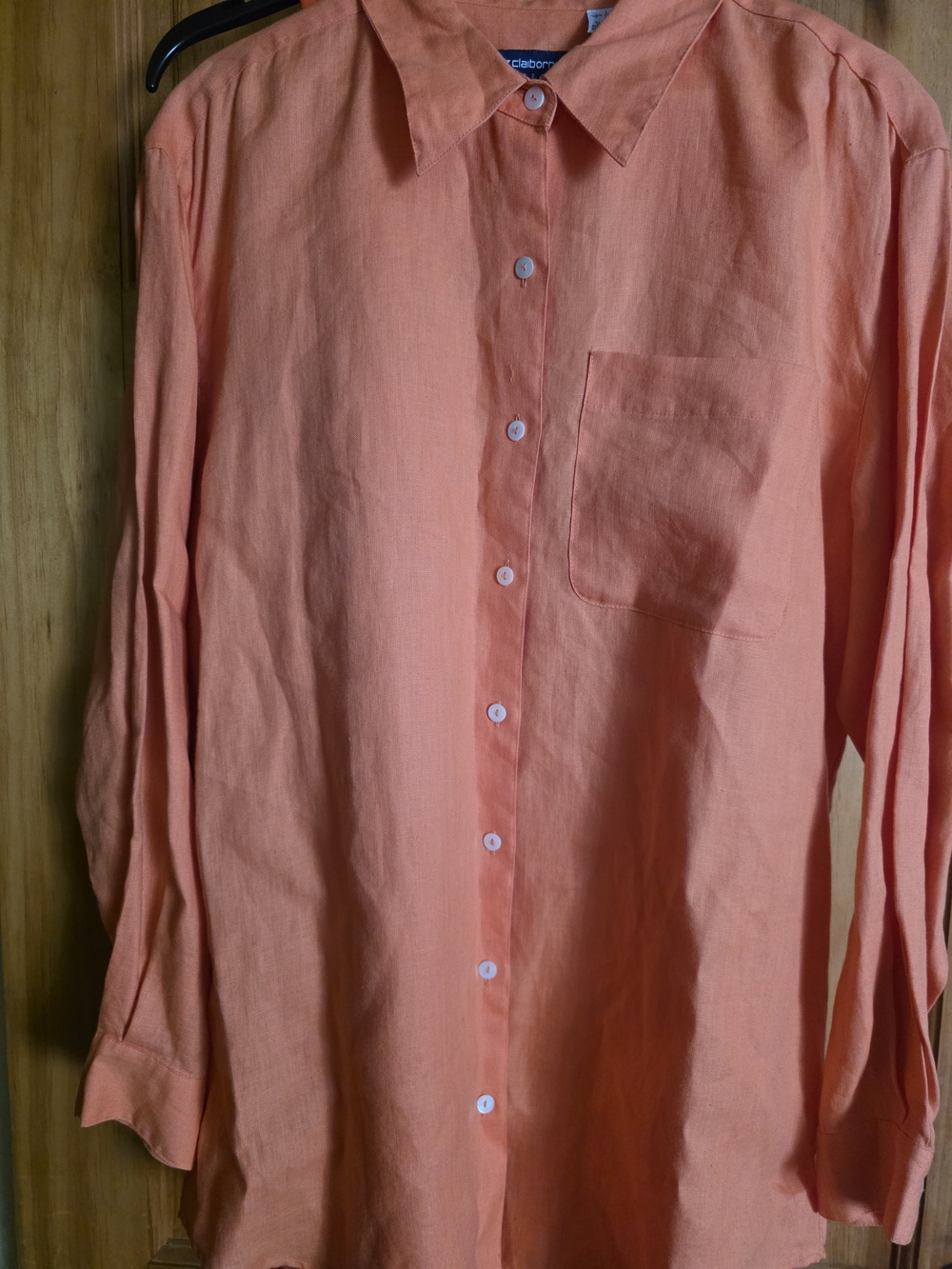 Liz Claiborne Coral Button-Down Women's Shirt